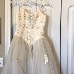 Princess style wedding, pageant, or prom dress
